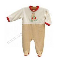 Pyjama Rhinocéros Jungle Rouge - 3 Mois