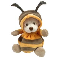 Peluche Ours Ziggy Abeille - 15 cm