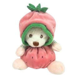 Peluche Ours Ziggy Fraise - 12 cm