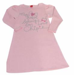 Chemise de Nuit Basic Rose - 6 ans