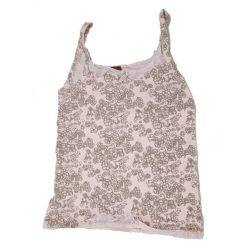 Débardeur Girly Flower Rose - 6 ans
