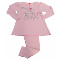 Pyjama 2 Pièces Basic Rose - 4 ans