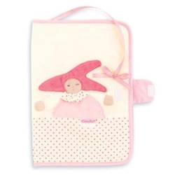 Protège Carnet de Santé Rose Fleur de Coton