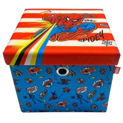 Coffre de Rangement Ottoman Spiderman