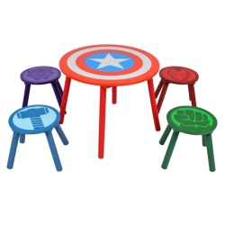 Table et Tabourets Avengers Marvel