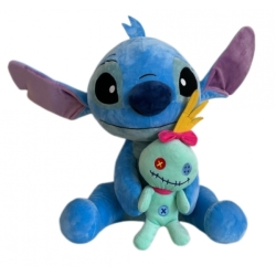 Peluche Stitch avec Scrump - 50 cm