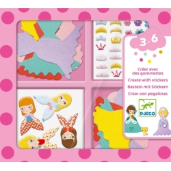 Coffret Créer avec des gommettes J aime les Princesses