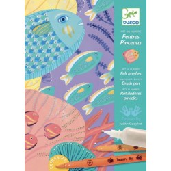 Coffret Feutres Pinceaux Sous la Mer