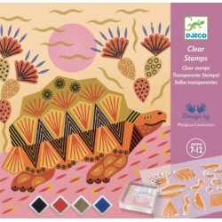 Coffret Tampons Transparents Motifs et Pelages