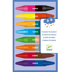 8 Crayons de 16 Couleurs