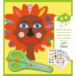 Kit Créer avec des stickers Coiffeur