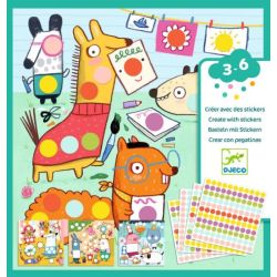Kit Créer avec des stickers Gommettes rondes
