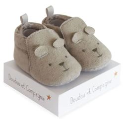 Chaussons Bébé Gris