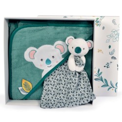 Coffret Cape de Bain et Doudou Koala Yoca