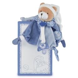 Doudou Attache Sucette Ours Petit Chou - 17 cm