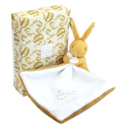 Doudou Lapin avec Mouchoir Lapin Doudou Ocre