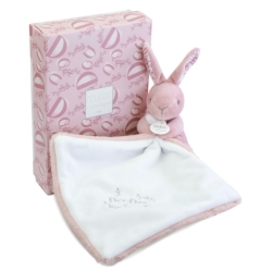 Doudou Lapin avec Mouchoir Lapin Doudou Rose