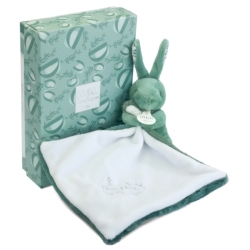 Doudou Lapin avec Mouchoir Lapin Doudou Vert