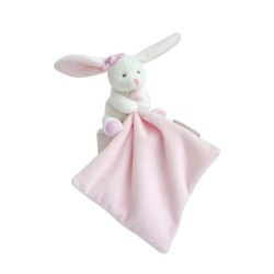 Doudou Lapin Rose Mouchoir