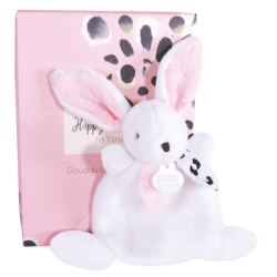 Doudou Mini Lapin Happy Blush - 17 cm