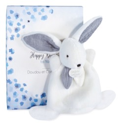 Doudou Mini Lapin Happy Glossy - 17 cm