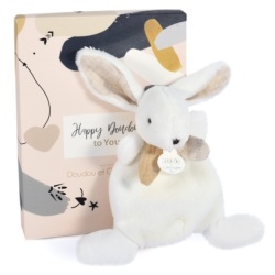 Doudou Mini Lapin Happy Wild - 17 cm