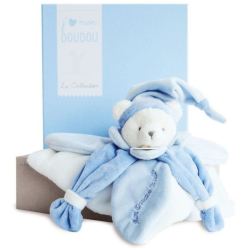 Doudou Ours Collector Bleu - 24 cm