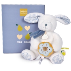 Peluche Lapin Coeur Océan avec Donut