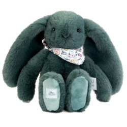 Peluche Lapin Fleurette Eucalyptus - 25 cm