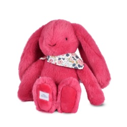 Peluche Lapin Fleurette Fuchsia - 25 cm