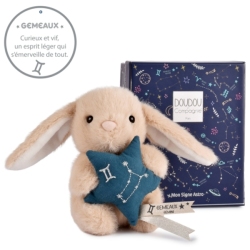 Peluche Lapin Gémeaux Doudou Astro