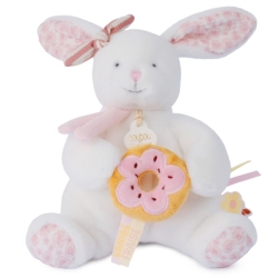 Peluche Lapin Vanille Fraise avec Donut
