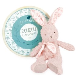 Peluche Pantin Lapin Rose Botanic Bio