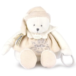 Peluche Pantin Ours Blanc Activités Anniversaire 25 ans