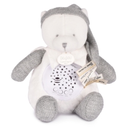 Peluche Veilleuse Ours Gris Anniversaire 25 ans