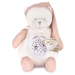 Peluche Veilleuse Ours Rose Anniversaire 25 ans