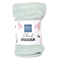Plaid Douceur Vert Amande Plaid Douceur Vert Amande