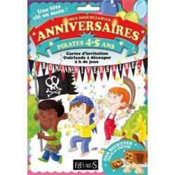 Pochettes Anniversaires Pirates 4-5 ans