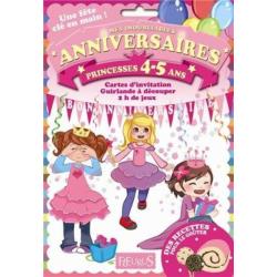 Pochettes Anniversaires Princesses 4-5 ans