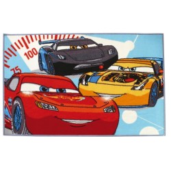Tapis Cars Ice Racing Bleu - 80 x 120 cm