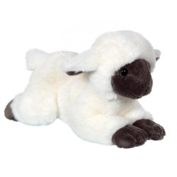 Peluche Agneau Douceur Beige et Gris - 20 cm