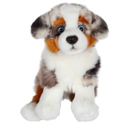 Peluche Chien Berger Australien Chiens Réalistes - 25 cm