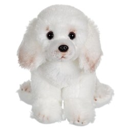 Peluche Chien Caniche Blanc Floppipup - 22 cm