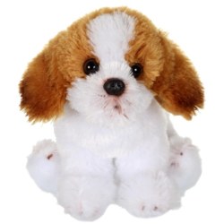 Peluche Chien Shitzu Marron Floppipup - 22 cm