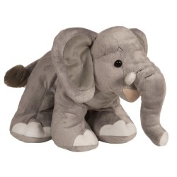 Peluche Eléphant Gris Debout - 24 cm