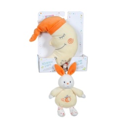 Peluche Musicale Lune Lapin Garden - 32 cm