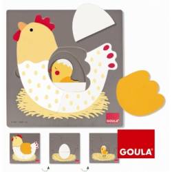 Puzzle Poule 3 Niveaux