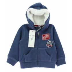 Gilet à Capuche Bleu - 18 mois