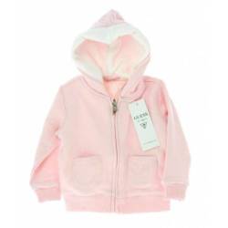 Gilet à Capuche Rose - 12 Mois