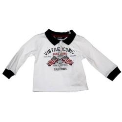 Polo Manches Longues Optic White - 9 mois